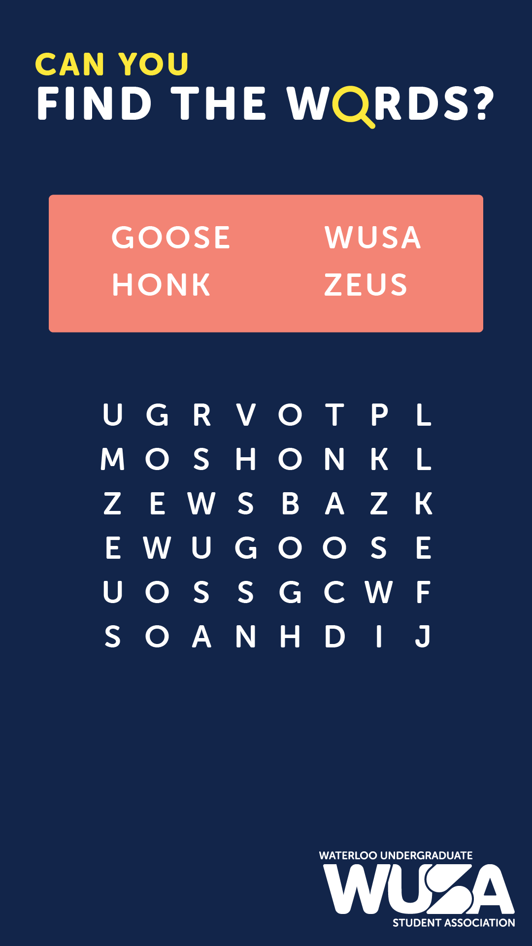 WUSA Word Search